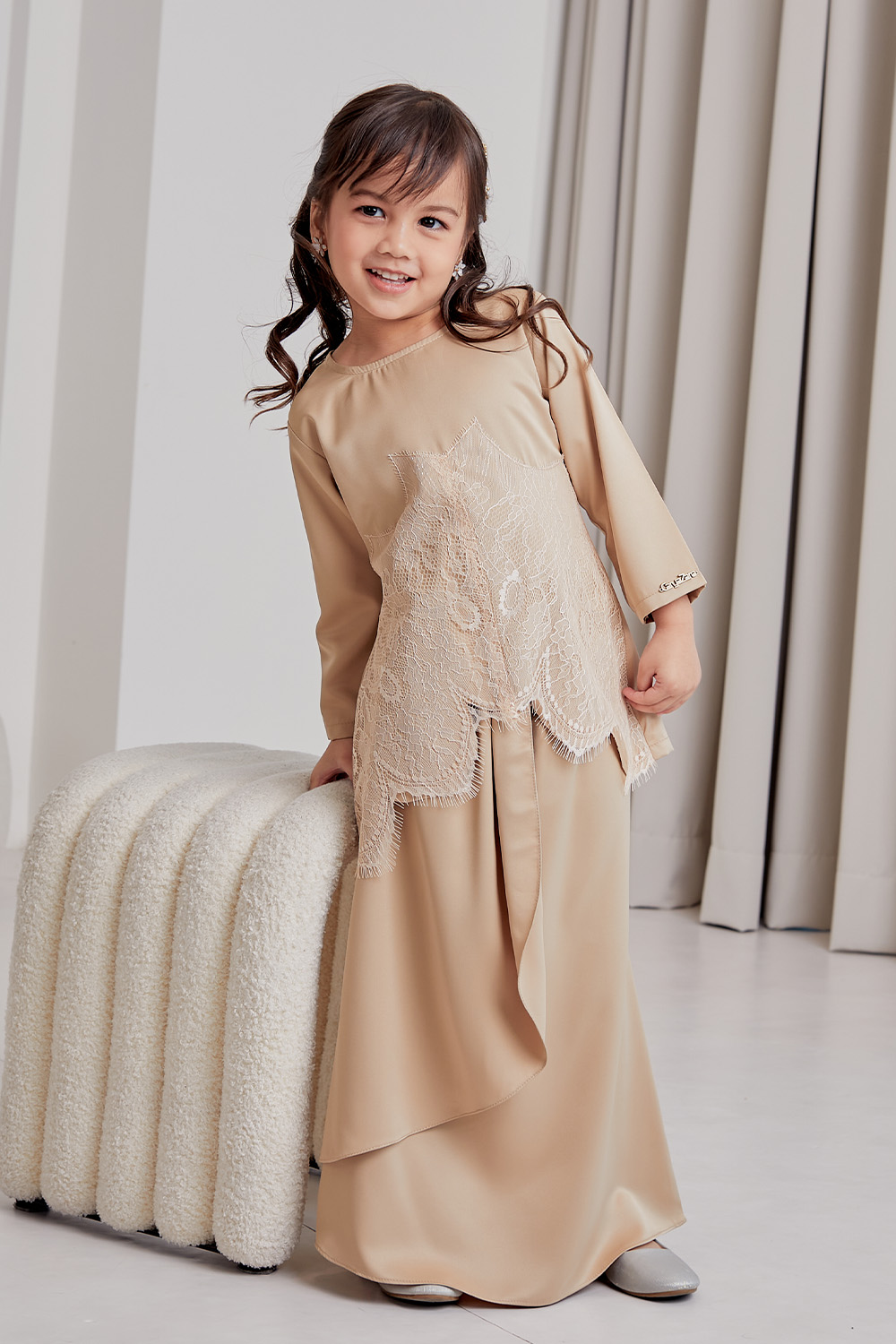 Melyta Kurung Kids - Nude Brown
